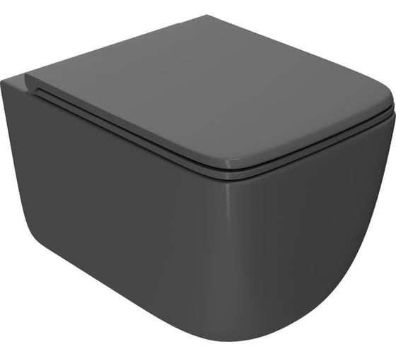 Сет инсталляции Point oli 80 eco + панель globe черный oli + унитаз меркурий, т.серый 886914GBO3+PN41831GM