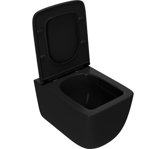 Сет инсталляции Point oli 80 eco + панель globe черный oli + унитаз меркурий, чёрный 886914GBO3+PN41831BM