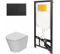 Сет инсталляции Point oli 80 eco + панель slim черный oli + унитаз виктория 886914SLO3+PN41061