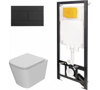 Сет инсталляции Point oli 80 eco + панель slim черный oli + унитаз ника 886914SLO3+PN41081