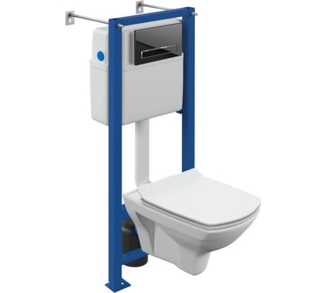 Комплект Cersanit carina xl co dpl eo slim инсталляция vector кнопка blick стекло черный 63517