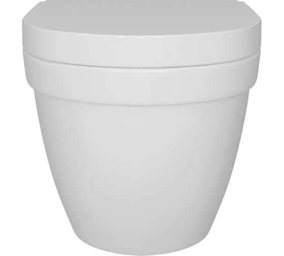 Подвесной унитаз Teymi Vitra Pro безободковый, сиденье микролифт T40805 ЦБ-00267169