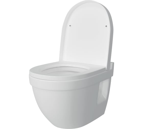 Подвесной унитаз Teymi Vitra Pro безободковый, сиденье микролифт T40805 ЦБ-00267169