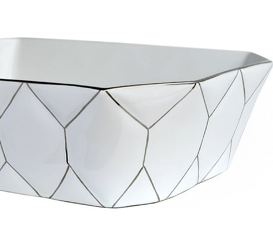 Накладная раковина BRONZE DE LUXE Silver Cell 500x360x140 мм 1398SL