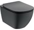 Подвесной унитаз Ideal Standard T0079v3 tesi aquablade silk black, глубокий смыв, с крепежом tt0299598 00000093185 2