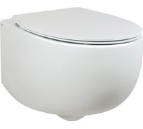 Подвесной унитаз AeT Italia aet dot 2.0 безободковый, крышка с сидением, cлив total clean, цвет белый глянец S555T0R0V6100