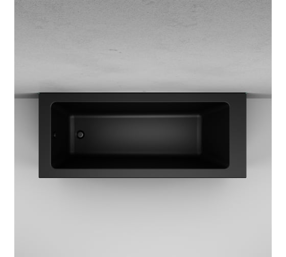 Акриловая ванна AM.PM Gem s, 170x70 см, черная W93A-170-070B-A