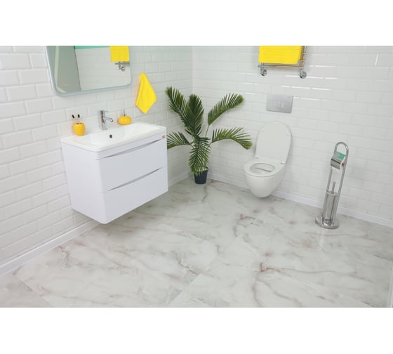 Подвесной безободковый унитаз Quarter Bath Concorde с легкосъмным сиденьем дюропласт, микролифтом, цвет белый 70CO03052+30SCR.03.02.03