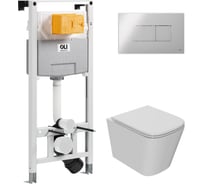 Сет Point инсталляцияoli 120 eco sanitarblock pneumatic + панель karisma, хром глянцевый + унитаз ника 879235pKA00+PN41081