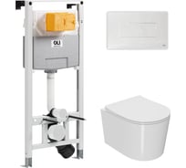 Сет Point инсталляцияoli 120 eco sanitarblock pneumatic + панель karisma, белый, oli + унитаз веста 879235pKA01+PN41701