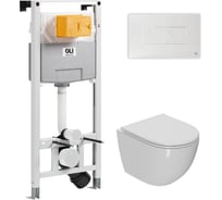 Сет Point инсталляцияoli 120 eco sanitarblock pneumatic + панель karisma, белый, oli + унитаз афина 879235pKA01+PN41041