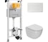 Сет Point инсталляцияoli 120 eco sanitarblock pneumatic + панель karisma, белый, oli + унитаз афина 879235pKA01+PN41041 1