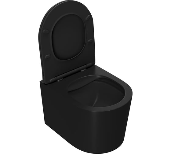 Сет Point инсталляцияoli 120 eco sanitarblock pneumatic + панель karisma, хром матовый + унитаз веста, чёрный 879235pKA02+PN41701BM