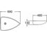 Керамическая раковина Santi Line накладная SL-1033 2