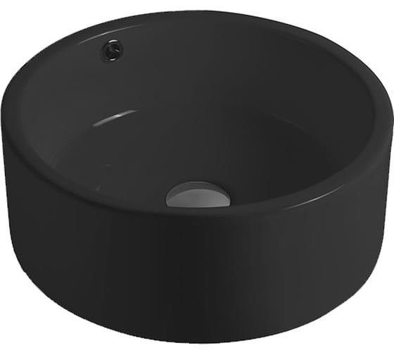 Керамическая раковина Santi Line черная матовая накладная SL-1057MB