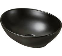 Керамическая раковина Santi Line матовая чёрная накладная SL-1016MB