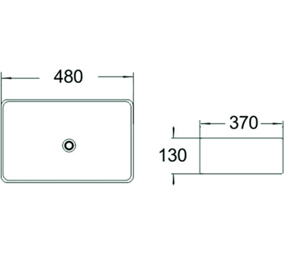 Керамическая раковина Santi Line черная матовая накладная SL-1010MB