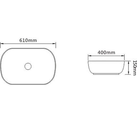 Керамическая раковина Santi Line накладная SL-1091