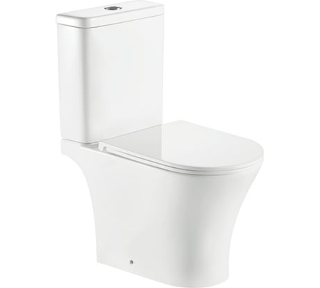 Напольный безободковый унитаз Santi Line сиденье микролифт SL-5010