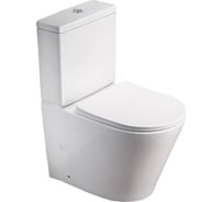 Напольный безободковый унитаз Santi Line сиденье микролифт SL-5014