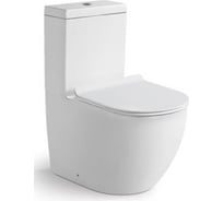 Напольный безободковый унитаз Santi Line сиденье микролифт, арматура GEBERIT SL-5011