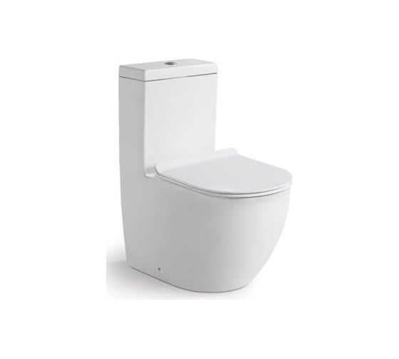 Напольный безободковый унитаз Santi Line сиденье микролифт, арматура GEBERIT SL-5011