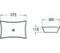 Керамическая накладная раковина Santi Line SL-1062 2