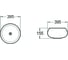 Керамическая накладная раковина Santi Line SL-1063 2