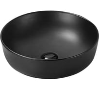 Керамическая накладная раковина Santi Line матовая чёрная SL-1054MB