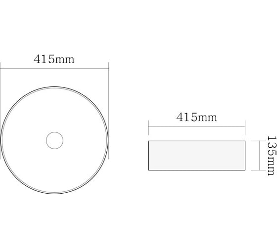 Керамическая накладная раковина Santi Line матовая чёрная SL-1054MB