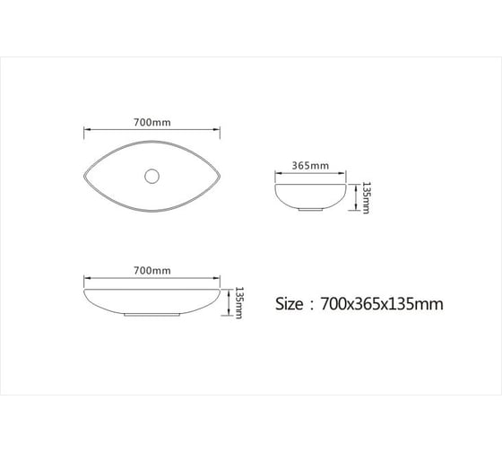 Керамическая накладная раковина Santi Line SL-1078
