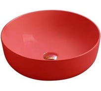 Керамическая накладная раковина Santi Line красная матовая SL-1054MR