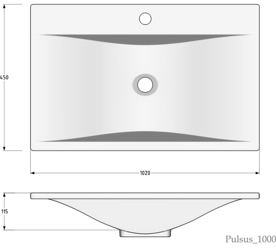 Раковина Madera Pulsus 90 l 4627173210492