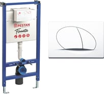 Инсталляция в комплекте с кнопкой Pestan Fluenta Play SET40006356PW