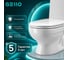 Унитаз-компакт Gesso Атлас HOME De Luxe c 2-х уровневой арматурой, сиденьем микролифт и болтами крепления 9019219 6