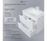 Тумба с раковиной для ванной Uperwood Modul 80 см, подвесная, матовая, белая 393020550 3