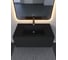 Полувстраиваемая раковина для ванной Uperwood Parma Quartz 85 см, черная матовая, космос 291003011 7
