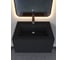 Полувстраиваемая раковина для ванной Uperwood Parma Quartz 65 см, черная матовая, космос 291003003 7
