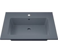 Полувстраиваемая раковина для ванной Uperwood Parma Quartz 65 см, серая матовая, бетон 291003002