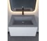 Полувстраиваемая раковина для ванной Uperwood Parma Quartz 65 см, серая матовая, бетон 291003002 7