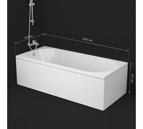 Ванна акриловая AM.PM X-Joy 180x80 W94A-180-080W-A