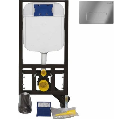 Комплект Creavit perla tpl eo lift, унитаз, инсталляция, кнопка хром глянец 3205165
