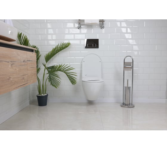 Комплект Creavit terra dpl eo lift, унитаз, инсталляция, кнопка, хром глянец 3255189