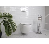 Комплект Quarter Bath qb инсталляция для подвесного унитаза 3/6л с кнопкой, хром матовый 5318