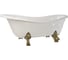 Ванна Migliore MARKIZA 185x82xH74 см, на лапах "LEONE" LUX, белая, слив/перелив бронза 31875 2