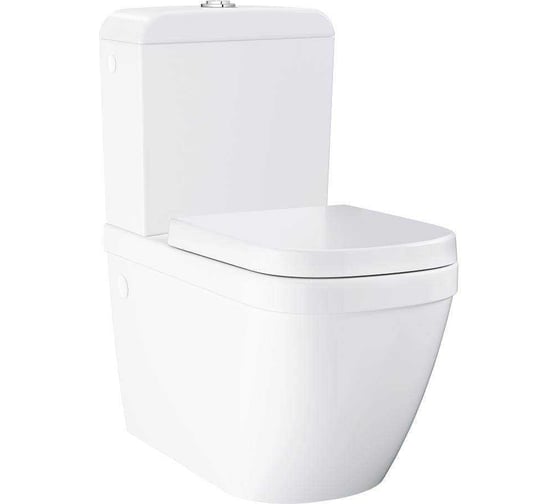Напольный безободковый унитаз Grohe Euro Ceramic с бачком, сиденьем с микролифтом 3946200H 1