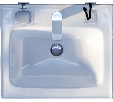 Мебельная керамическая раковина AM.PM X-Joy 55 см, встроенная, цвет: белый, глянец M85AWCC0552WG64