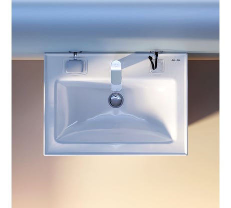 Мебельная керамическая раковина AM.PM X-Joy 65 см, встроенная, цвет: белый, глянец M85AWCC0652WG64