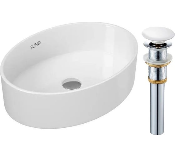 Умывальник мебельный Runo OVALE 50 (овал) 00-00001359