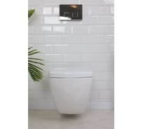 Унитаз подвесной Creavit с сиденьем дюропласт, микролифтом YD.SET.006.02